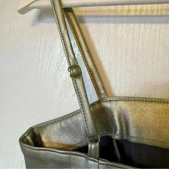 Kirious Los Angeles womens dress Medium pewter metallic mini basic cocktail - Picture 5 of 7